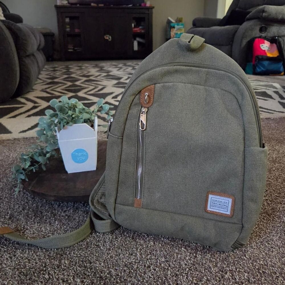 Travelon Women's Khaki and Green Bag